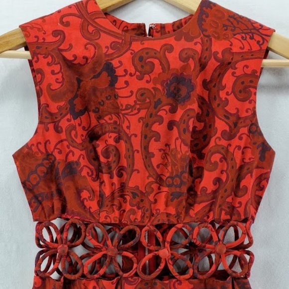 Vintage Handmade Maxi Dress Cut Out Waist Small - Picture 3 of 7